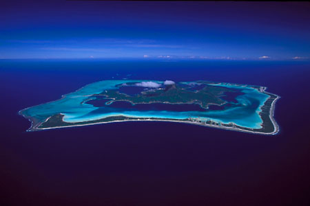 Aerial photograph Bora Bora, French Polynesia